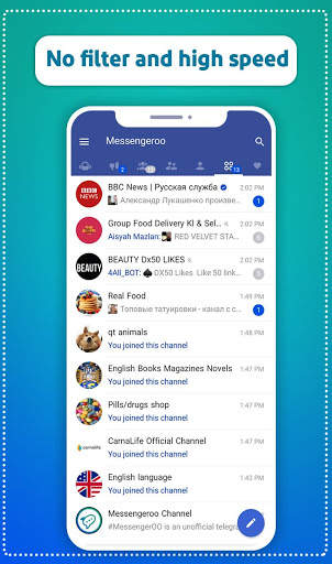 Messengeroo | speedy Telegram app screenshot 5