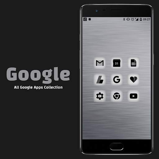 Squaro Icon Pack - Black & White screenshot 1