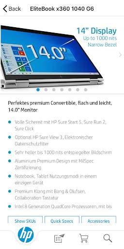 my HP App screenshot 4