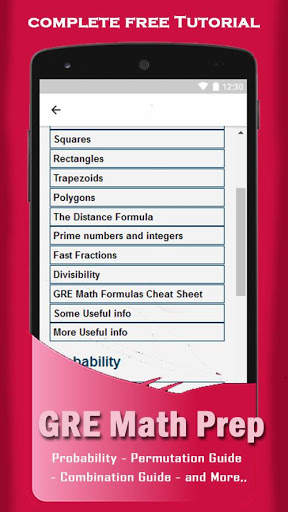 Learn Mathematics Formula and GRE Math Prep скриншот 3