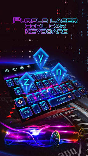 Purple laser cool car keyboard screenshot 2