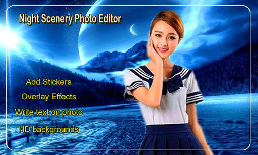 Night Scenery Photo Editor : Photo frame screenshot 8