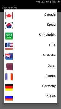 Super VPN screenshot 3