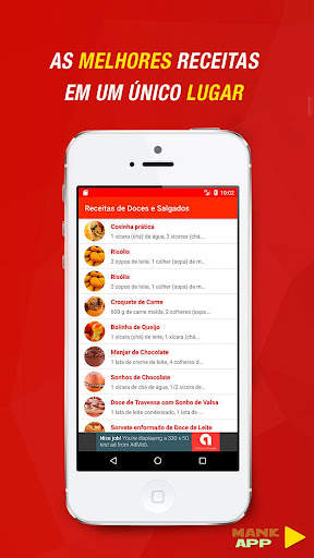 Receitas de Doces e Salgados screenshot 1