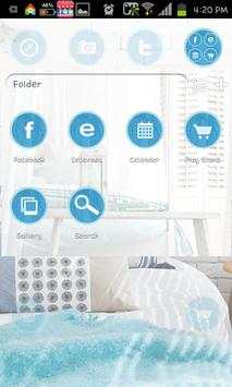 Blue room go launcher theme screenshot 2