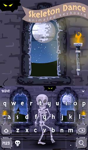 Skeleton Dance 2 Keyboard   Live Wallpaper screenshot 2