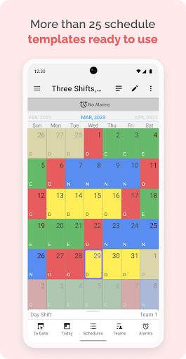 Shift Schedule(Roster) & Alarm screenshot 1