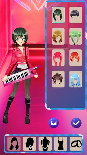 Anime Dress Up Games For Girls - Couple Love Kiss screenshot 3