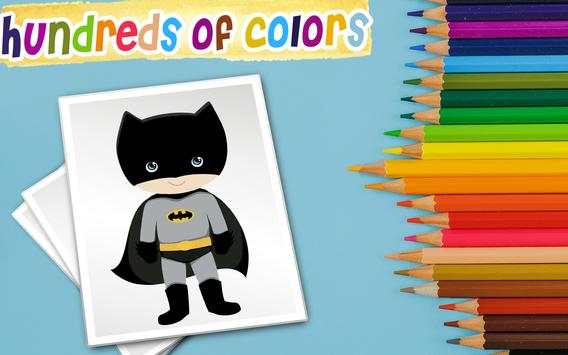 Mini superhero coloring game स्क्रीनशॉट 3