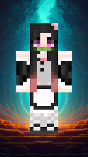 Nezuko Skin for Minecraft screenshot 5