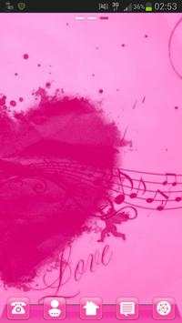 Launcher Theme Pink Heart screenshot 3