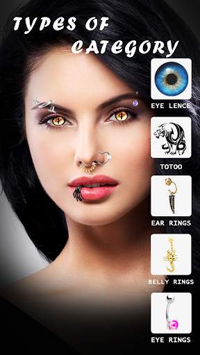 Piercing Photo Make up App : Boy and Girl Make up screenshot 4