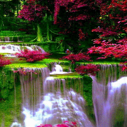 Waterfall Flowers LWP icon
