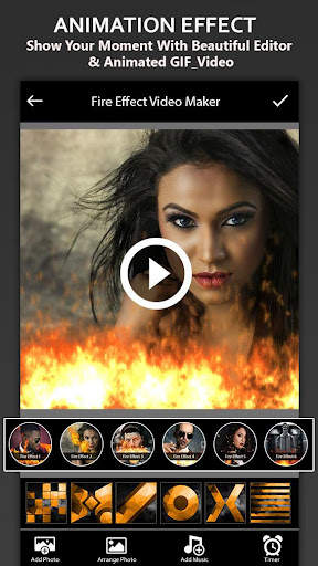 Fire Photo Effect Video Maker screenshot 3