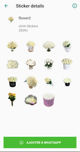 Flower sticker for Whatsapp -W screenshot 4