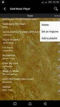 Gold Music Player screenshot 2