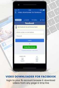 All Video downloader For Facebook screenshot 4