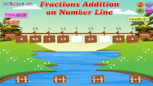 Number Line Fractions Games screenshot 2
