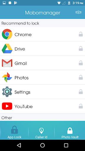 Caller ID, App Lock & Photo Lock - MoboManager 3 تصوير الشاشة