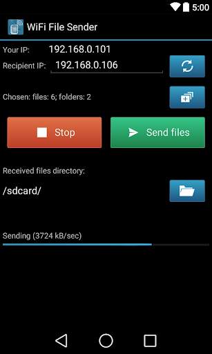 WiFi File Sender screenshot 1