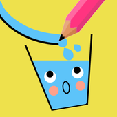 Happy funny glass - Draw game icon