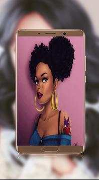 Cute Black Girly screenshot 3