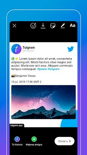 Tuigram - Comparte tweets en instagram screenshot 4