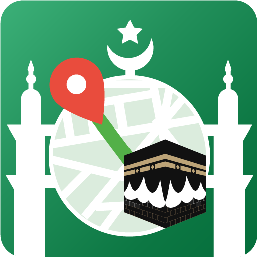 Muslim: Gebedstijden, Qibla icon