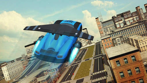 Free Flying Racing Car Driving screenshot 2