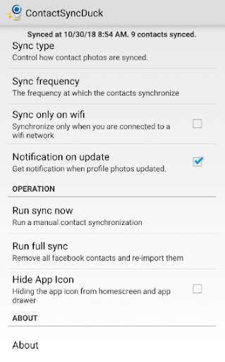 ContactSyncDuck screenshot 1
