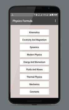 Physics Equations screenshot 1