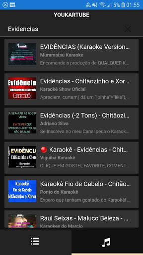 karaokê uktube player screenshot 1