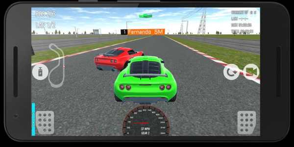 Race in car 3D screenshot 1
