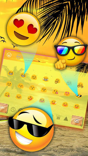Summer Beach Keyboard Theme screenshot 3