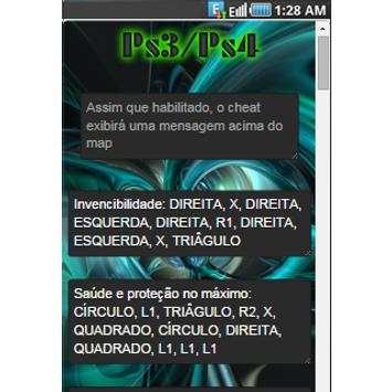 Cheats gta 5  codigos screenshot 3