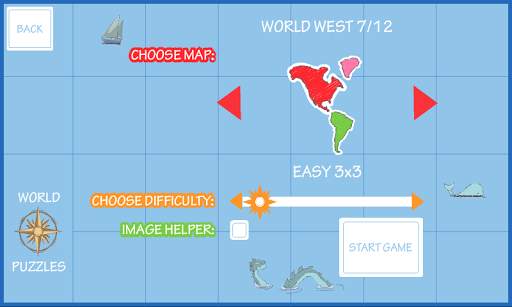 World Map Puzzle screenshot 2