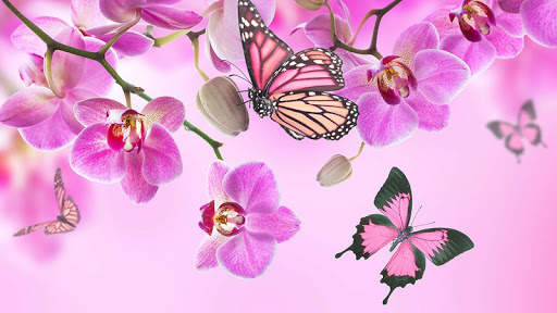 Pink Flowers Live Wallpaper screenshot 7