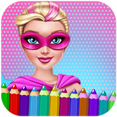 Princess Barbi Coloring Game icon