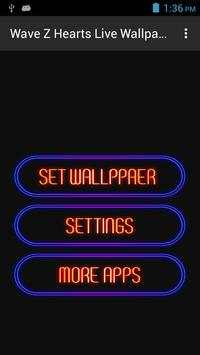 Wave Z Hearts Live Wallpaper screenshot 3