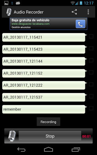 Audio Recorder Pro screenshot 2