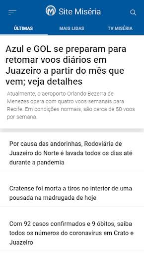 Site Miséria screenshot 1