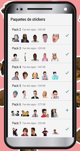 Stickers de Youtubers Famosos para WhatsApp 📹 screenshot 2
