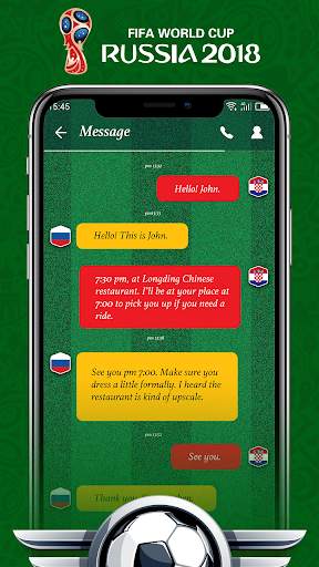 2018 World Cup - Sms, Sport theme screenshot 3