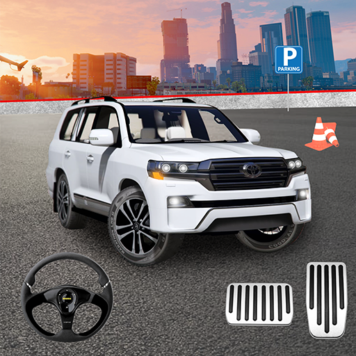 SUV prado car parking game icon