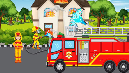 Firefighter Rescue Truck Games screenshot 9