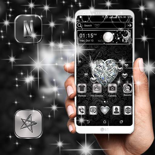 Diamond Heart Launcher Theme 4.1