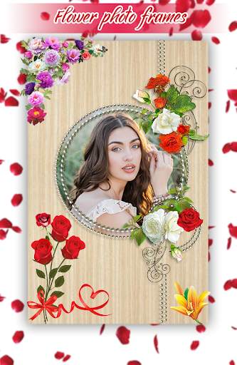 Flowers photo frames : rose flower photo editor screenshot 1