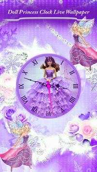 Doll Princess Clock Live Wallpaper screenshot 3