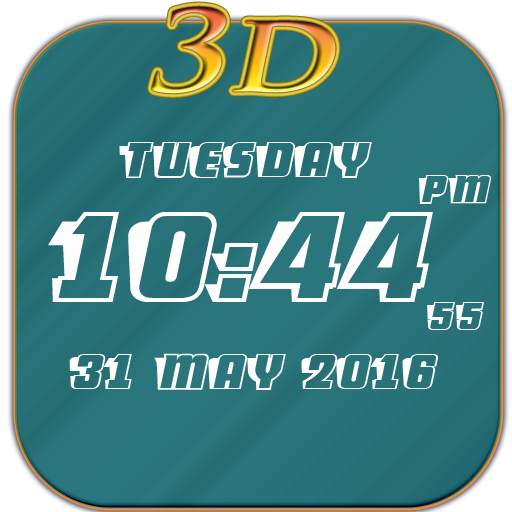 3D Digital Clock LWP Free 1.3