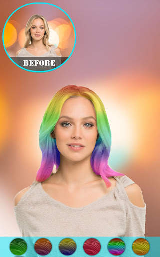 Cabina di cambia colore dei capelli screenshot 15